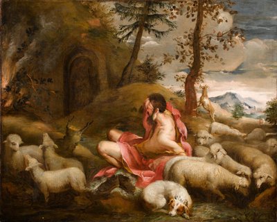 Moses and the Burning Bush on Mount Horeb by Giovanni Antonio Guardi